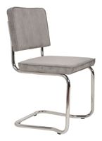 Zuiver Eetkamerstoel 'Ridge' Rib Kink, kleur Lichtgrijs