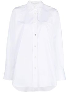 Stella McCartney chemise en coton à manches longues - Blanc