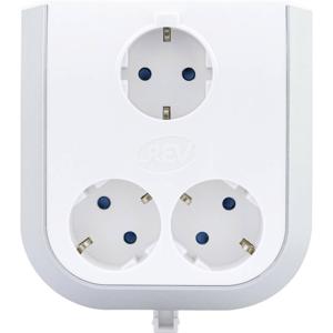 REV 0020330112-EF 3-voudig Stopcontactsplitter Wit