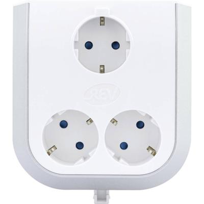 REV 0020330112-EF 3-voudig Stopcontactsplitter Wit