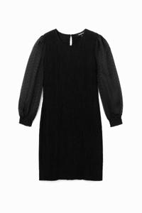 Korte slim fit jurk - BLACK - XL