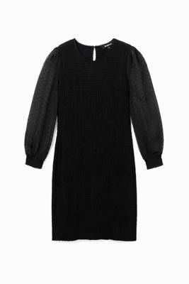 Korte slim fit jurk - BLACK - XL