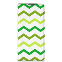 Motorola Moto E20 | Hoesje met Magneet | Zigzag Groen