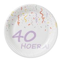 Borden 40 jaar - 8 stuks
