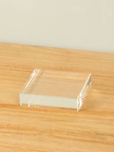 Glazen sokkeltje, 10x10x2 cm