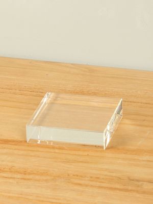 Glazen sokkeltje, 10x10x2 cm