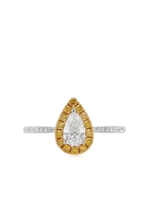 HYT Jewelry bague en or blanc 18ct à diamants - Argent