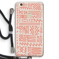 Marrakech Pink: Huawei Ascend P8 Lite (2017) Transparant Hoesje met koord