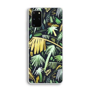 Tropical Palms Dark: Samsung Galaxy S20 Plus Transparant Hoesje