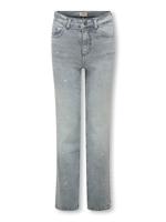 Kids ONLY winter jeansbroek meisjes - grijs - KogJuicy - wide leg fit