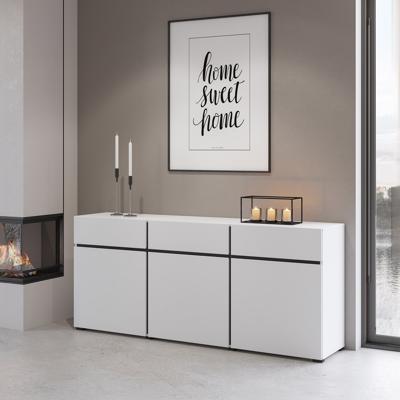 Home365 Dressoir Crotone - 3-deurs incl. 3 lades - Wit