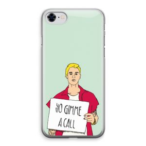 Gimme a call: iPhone 8 Transparant Hoesje