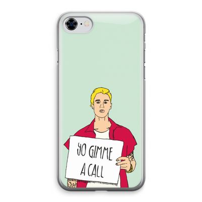 Gimme a call: iPhone 8 Transparant Hoesje