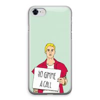 Gimme a call: iPhone 8 Transparant Hoesje