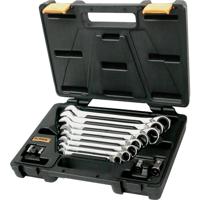 IRONSIDE 117335 Ringsleutel met ratelset Sleutelbreedte (metrisch) 8 - 19 mm