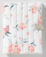 Beschermhoes voor groeiboekje EAU DE ROSE ecru / roze