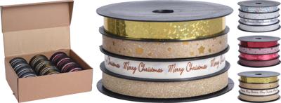 Ribbon 10 mmx 4Mtr 4Pcs 3Ass - Nampook