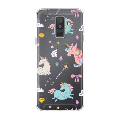 Fantasiewereld: Samsung Galaxy A6 Plus (2018) Transparant Hoesje