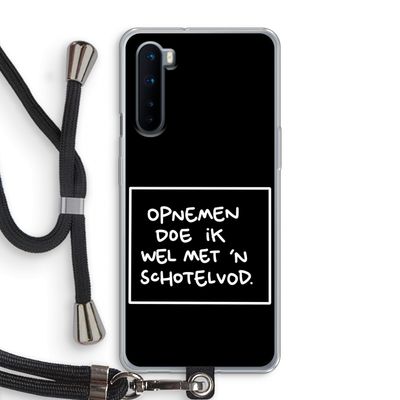 Schotelvod: OnePlus Nord Transparant Hoesje met koord