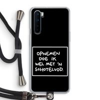 Schotelvod: OnePlus Nord Transparant Hoesje met koord
