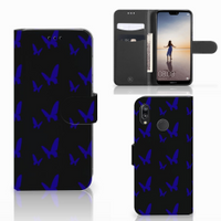 Huawei P20 Lite Telefoon Hoesje Vlinder Patroon - thumbnail