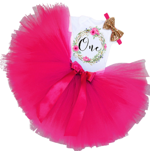 Cakesmash outfit kleding – Flower 'one'