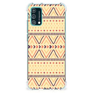 Samsung Galaxy M02s | A02s Doorzichtige Silicone Hoesje Aztec Yellow