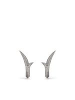 Stephen Webster puces d'oreilles Thorn Stem en or blanc 18ct pavées de diamants - Argent - thumbnail