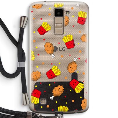 Chicken 'n Fries: LG K10 (2016) Transparant Hoesje met koord