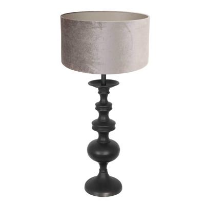 Steinhauer Klassieke schemerlampLyons C met taupe velours kap - 3483ZW