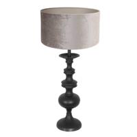 Steinhauer Klassieke schemerlampLyons C met taupe velours kap - 3483ZW