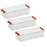 8x stuks opberg box/opbergdoos 3.5 liter 38.5 x 14 x 9.2 cm kunststof