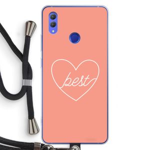 Best heart: Honor Note 10 Transparant Hoesje met koord