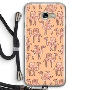 Kameel: Samsung Galaxy A5 (2017) Transparant Hoesje met koord