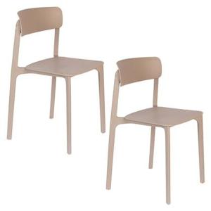 Housecraft Clive Eetkamerstoelen Licht Bruin - Set van 4