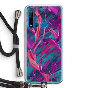 Pink Clouds: Huawei P20 Lite (2019) Transparant Hoesje met koord