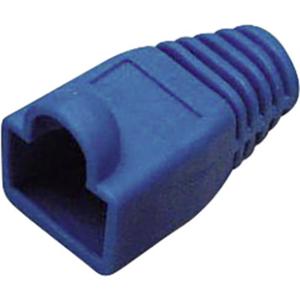 TRU COMPONENTS RJ45-connector Cat. 6A met knikbescherming 1582539 Knikbeschermingsmof Blauw 1 stuk(s)