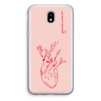 Blooming Heart: Samsung Galaxy J5 (2017) Transparant Hoesje