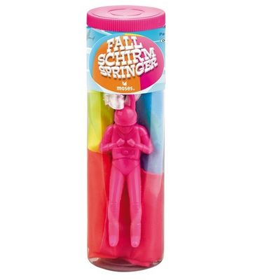 Moses parachutist 10 cm roze