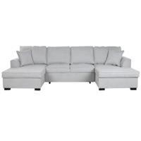 Slaapbank Home ESPRIT Grijs Modern 298 x 154 x 92 cm