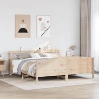 Bedframe zonder matras massief grenenhout 200x200 cm