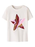 Name it zomer korte mouw t-shirt meisjes - wit - regular fit - NkfKassia Name it zomer korte mouw t-shirt meisjes - wit - regular fit - NkfKassia