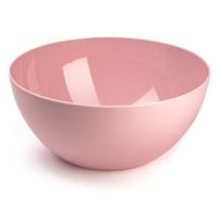 Serveerschaal/saladeschaal - D28 x H14 cm - kunststof - roze - thumbnail