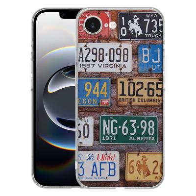 TPU Hoesje iPhone 16e - Kentekenplaten Backcover TPU Hoesje iPhone 16e - Kentekenplaten Backcover