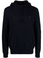 Polo Ralph Lauren Polo Pony waffle-knit hoodie - Bleu - thumbnail