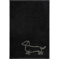 Cawö Cawo We love Dogs gemustert 6248 Badlaken 80x150 schwarz/beige