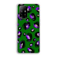 Green Cheetah: Oppo A94 5G Transparant Hoesje Green Cheetah: Oppo A94 5G Transparant Hoesje