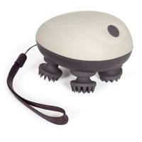 Hoofd- en hoofdhuidmassager - LIVOO - DOS202 - 2 uur - 96 punten - 4 koppen - 3 standen - IPX4 - Crème / Donkergrijs