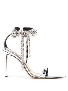 Alexandre Vauthier escarpins à ornements en cristal 100 mm - Argent
