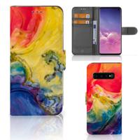Hoesje Samsung Galaxy S10 Watercolor Dark